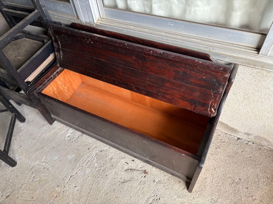 長椅子(木製収納タイプ)