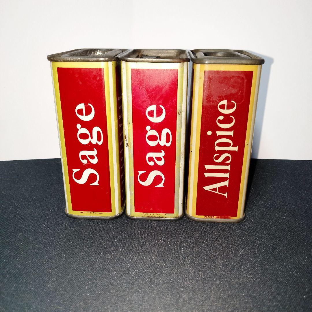 Sage Schillingスパイス缶ティン缶アメリカ製 ヴィンテージ