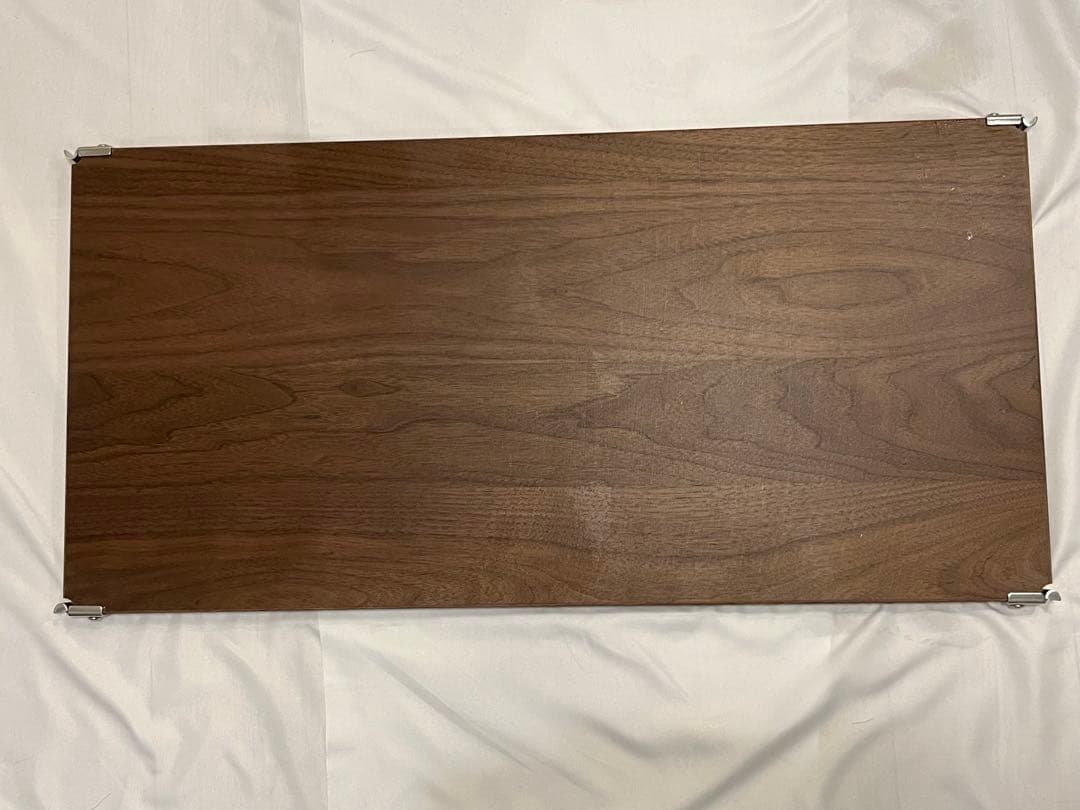 【MUJI】ステンレスユニットシェルフ　ウォールナット材84ｃｍタイプ用　3枚