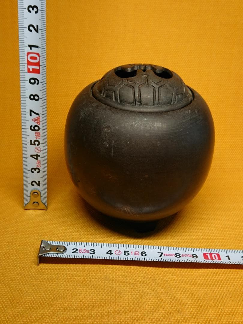 香炉　銅製　古玩　古銅　骨董　置物　インテリア　工芸品　美術品　A3232