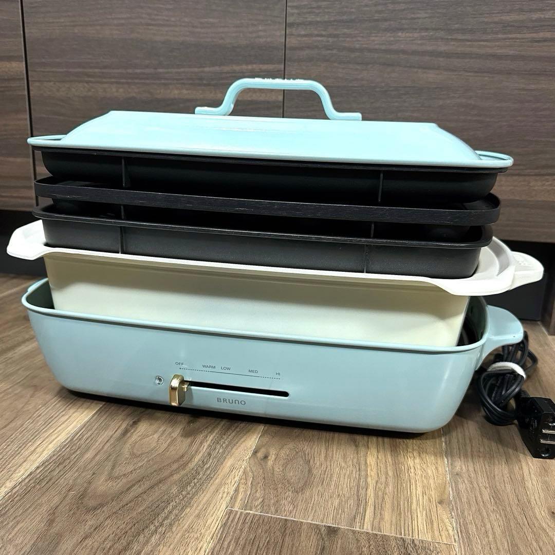 BRUNO ホットプレートグランデサイズ+深鍋+グリルプレートセット
