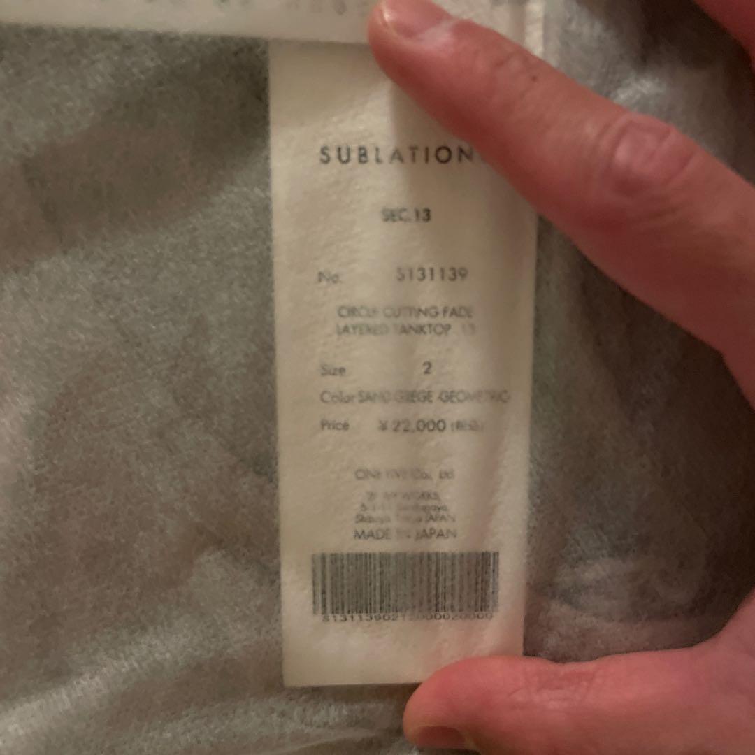 トップス SUBLATIONS TANKTOP