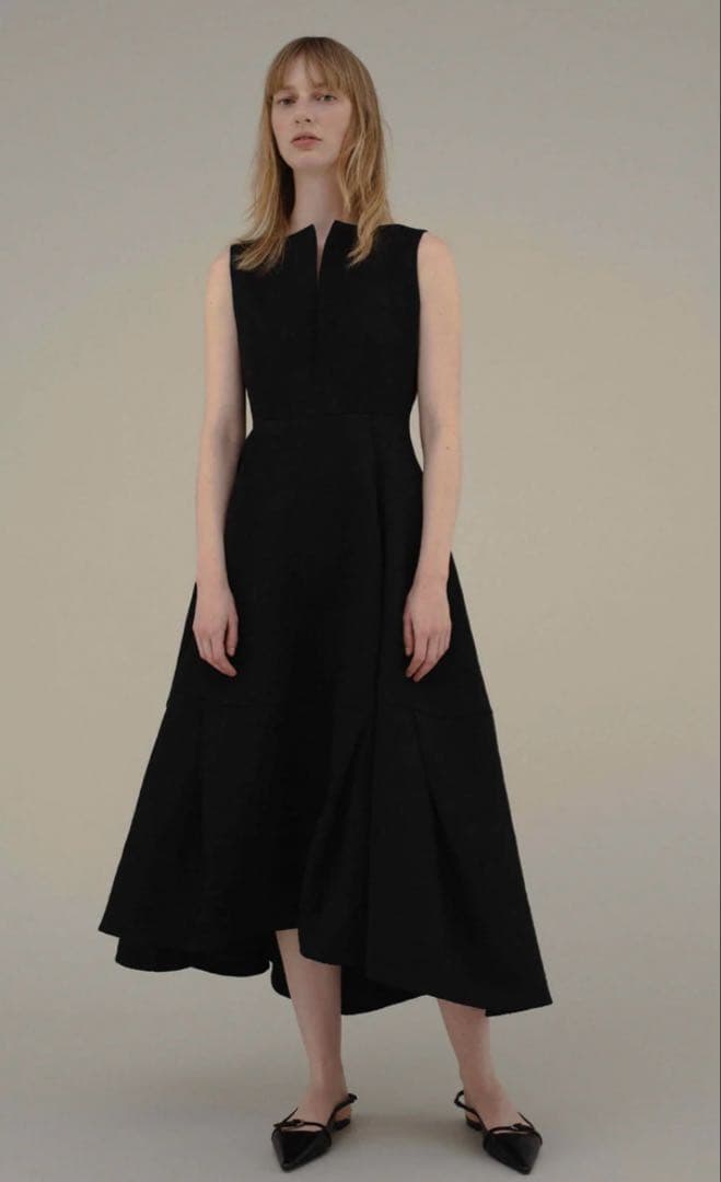 ワンピース L'AUBE BLANC Keyneck Jacquard Dress