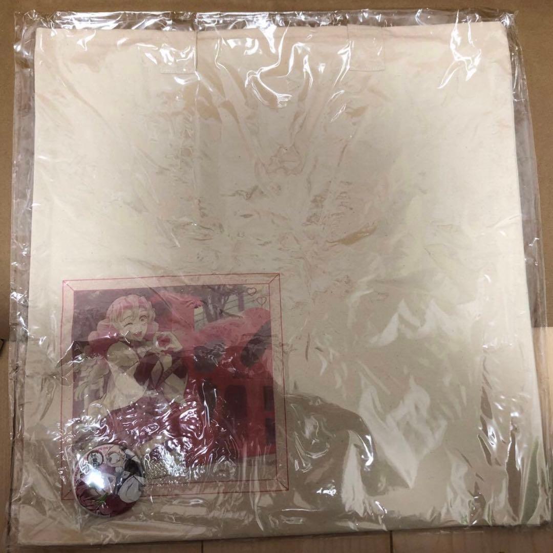 鬼滅の刃　ダイニング　ヒロマ　トートバッグ　缶バッジ付き　甘露寺蜜璃　バッグ