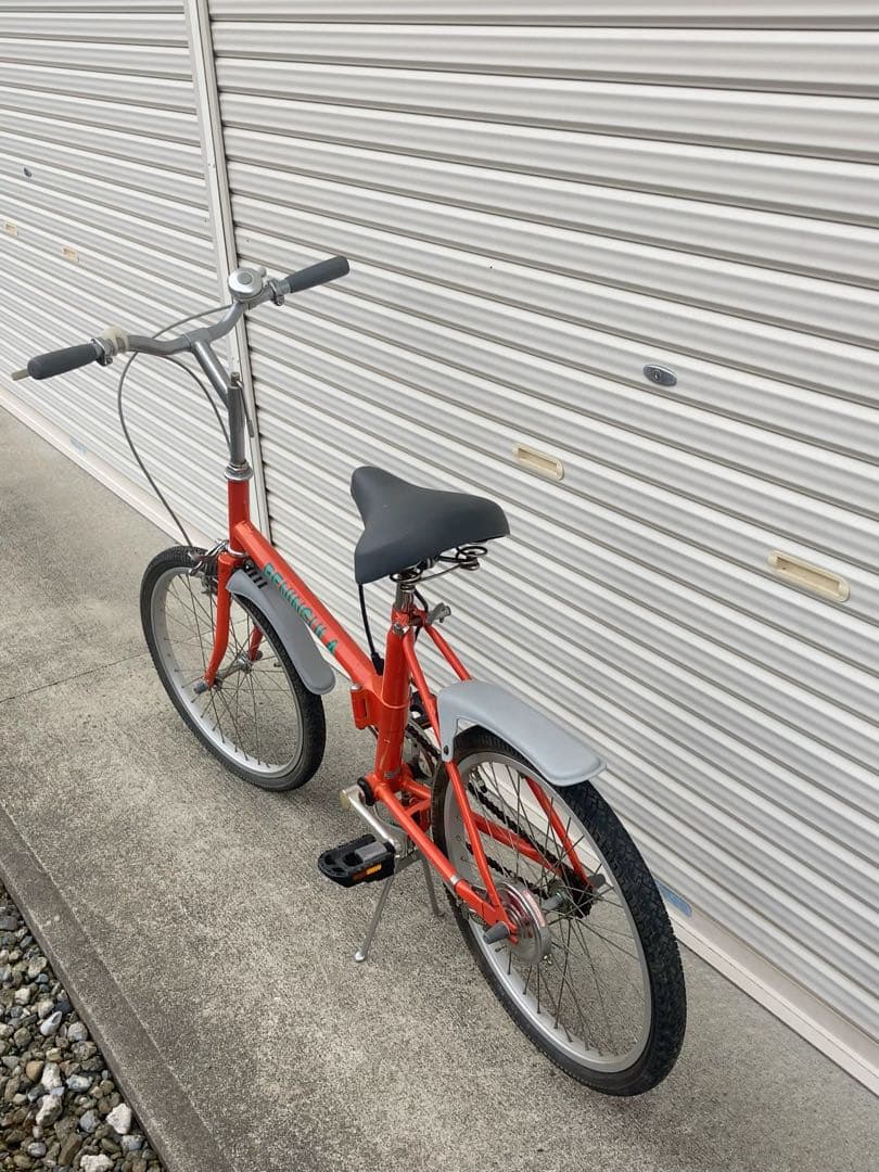 昭和　レトロ　折りたたみ自転車 オレンジ ペニンシュラ　引き取り限定