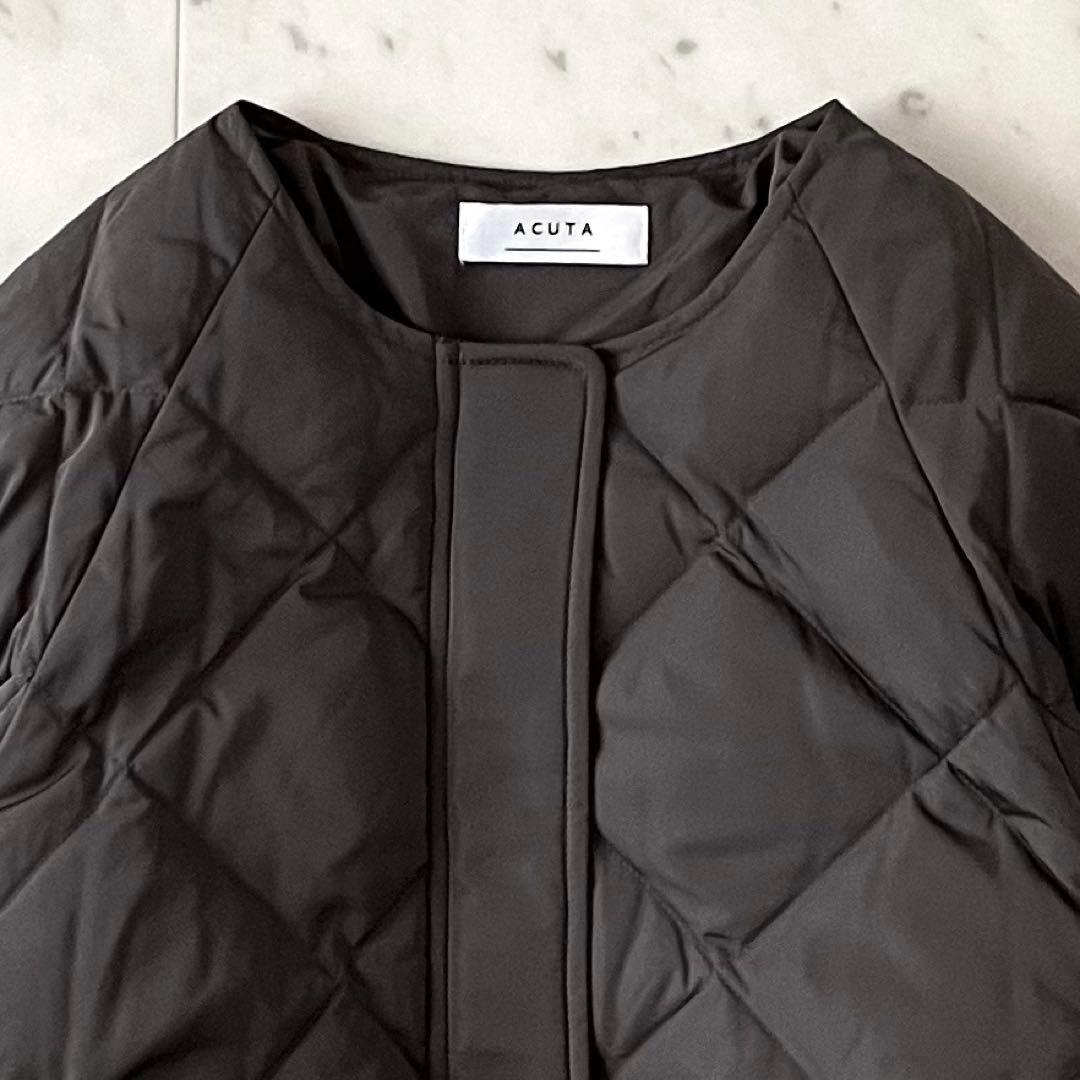美品＊アーバンリサーチ コクーンキルティングダウン acuta カーキグレー系