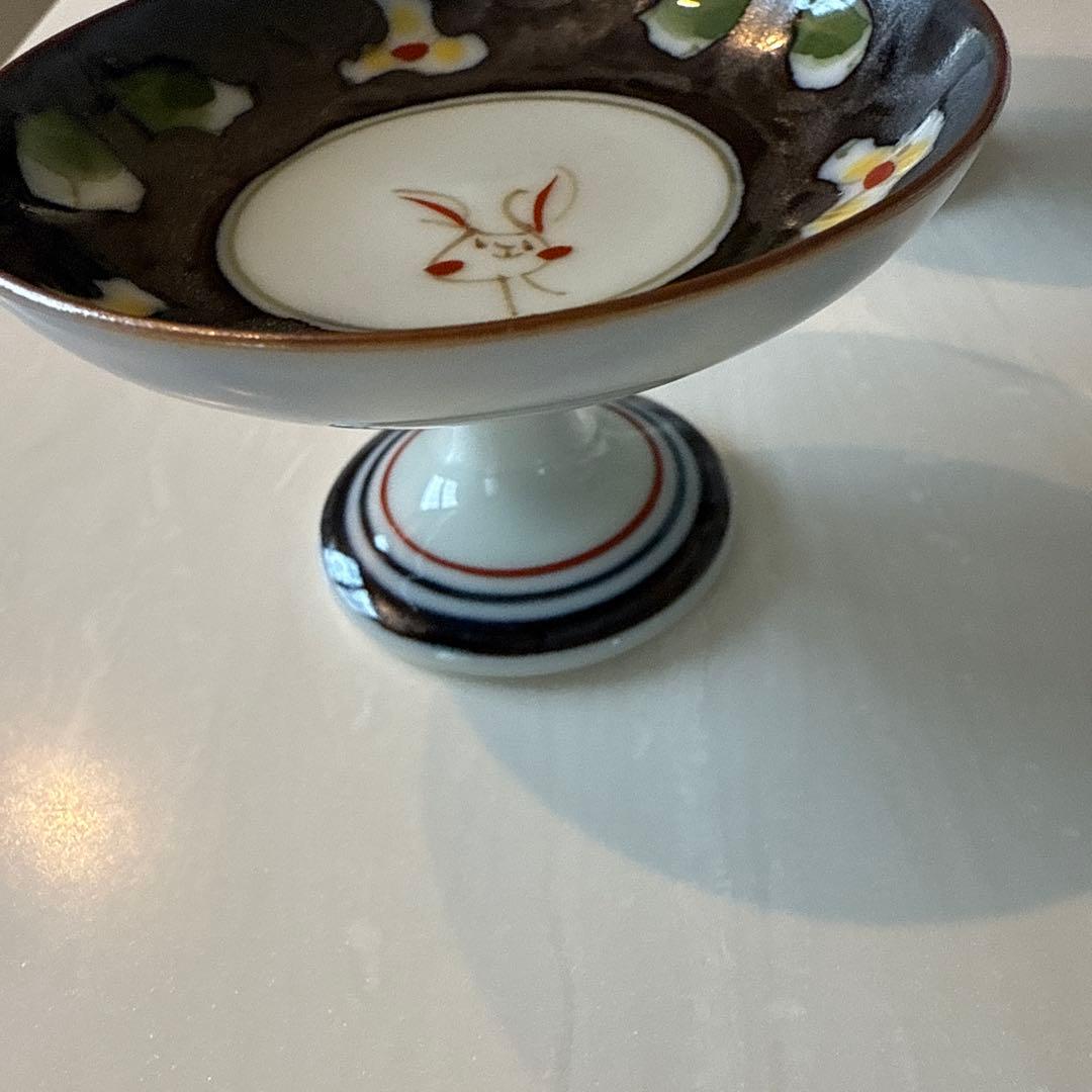 空萌工房　うさぎ　足付き器