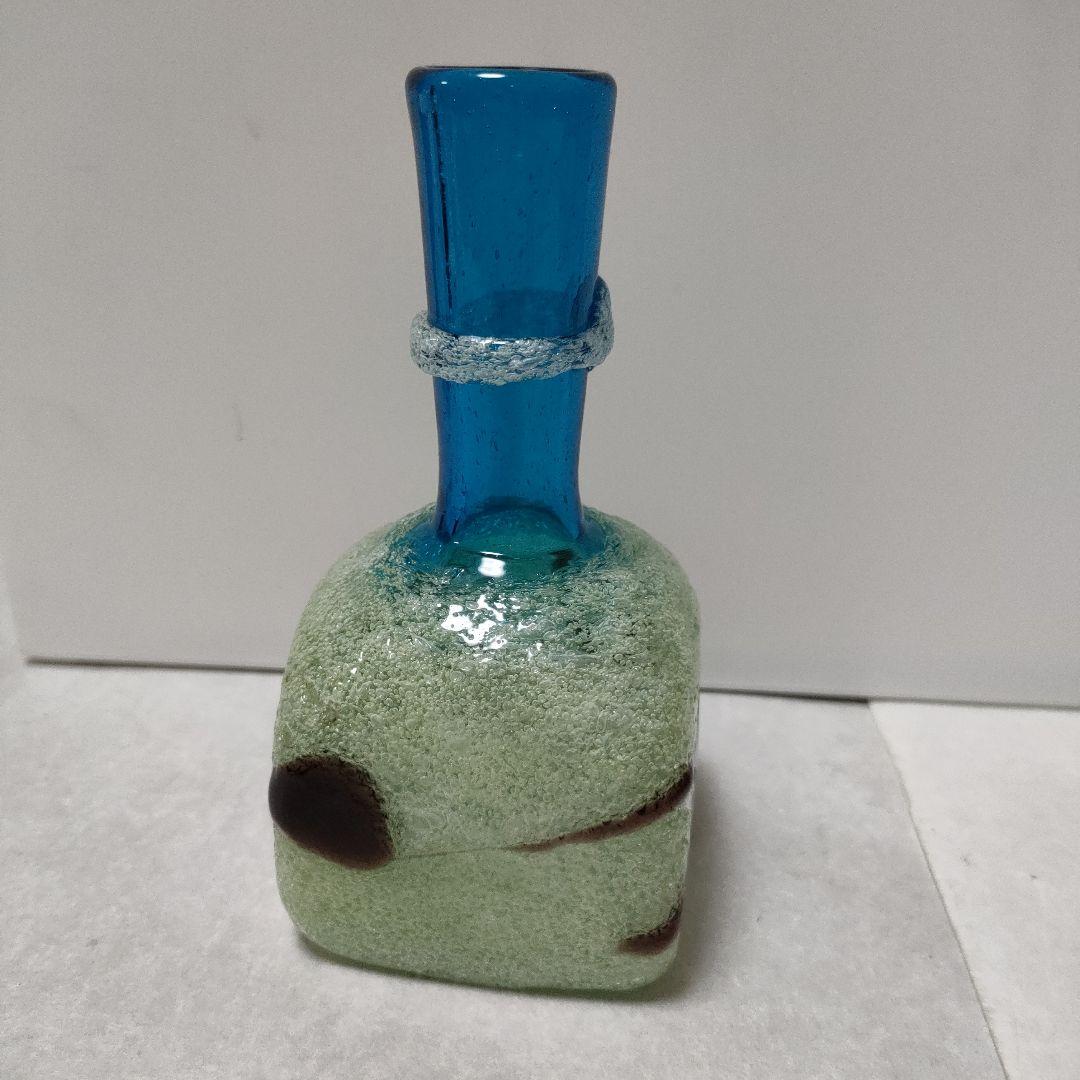 希少　名工　琉球ガラス　稲嶺盛吉さん　作品　一点物　フラワーベースにも