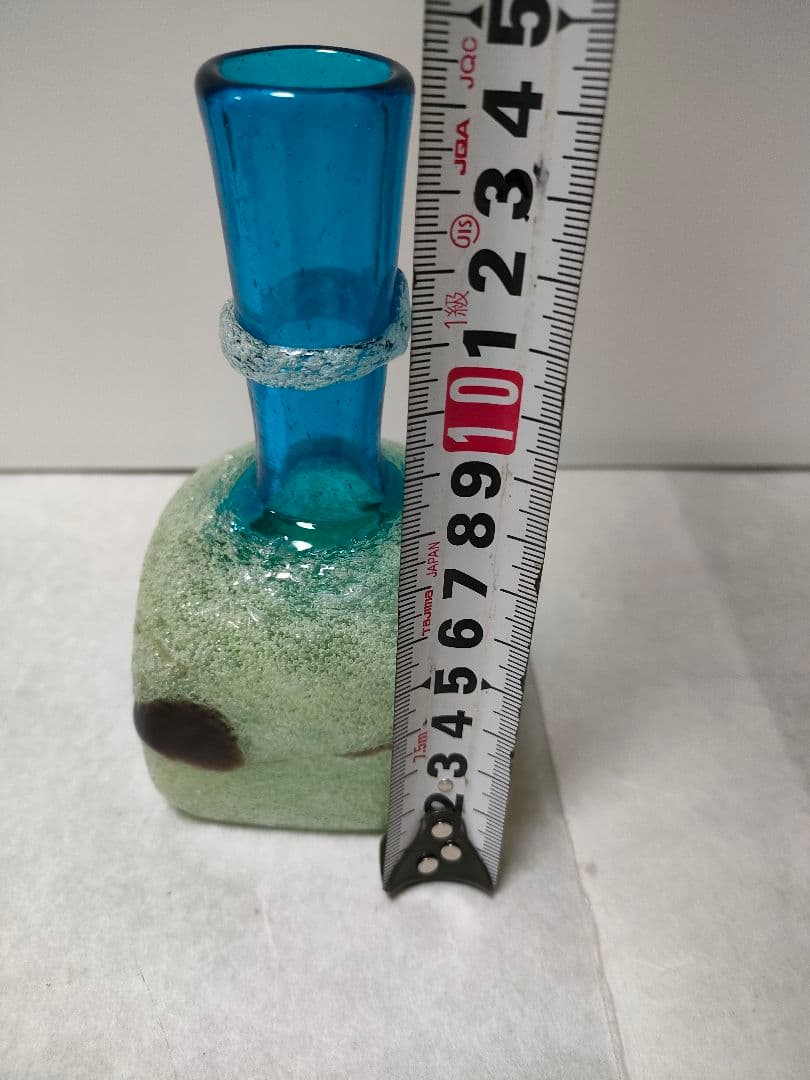 希少　名工　琉球ガラス　稲嶺盛吉さん　作品　一点物　フラワーベースにも