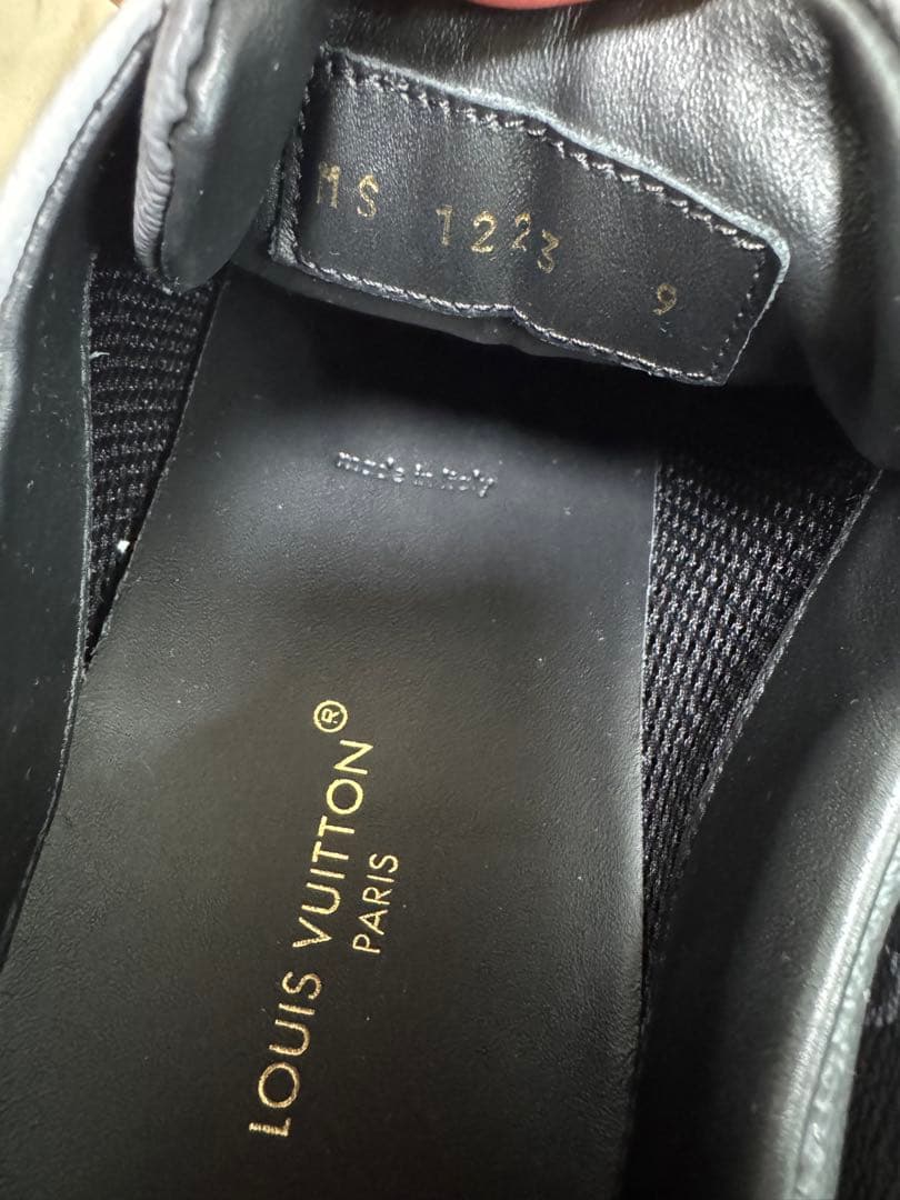 Louis Vuitton ロゴ入りスニーカー ブラック/ホワイト 9#