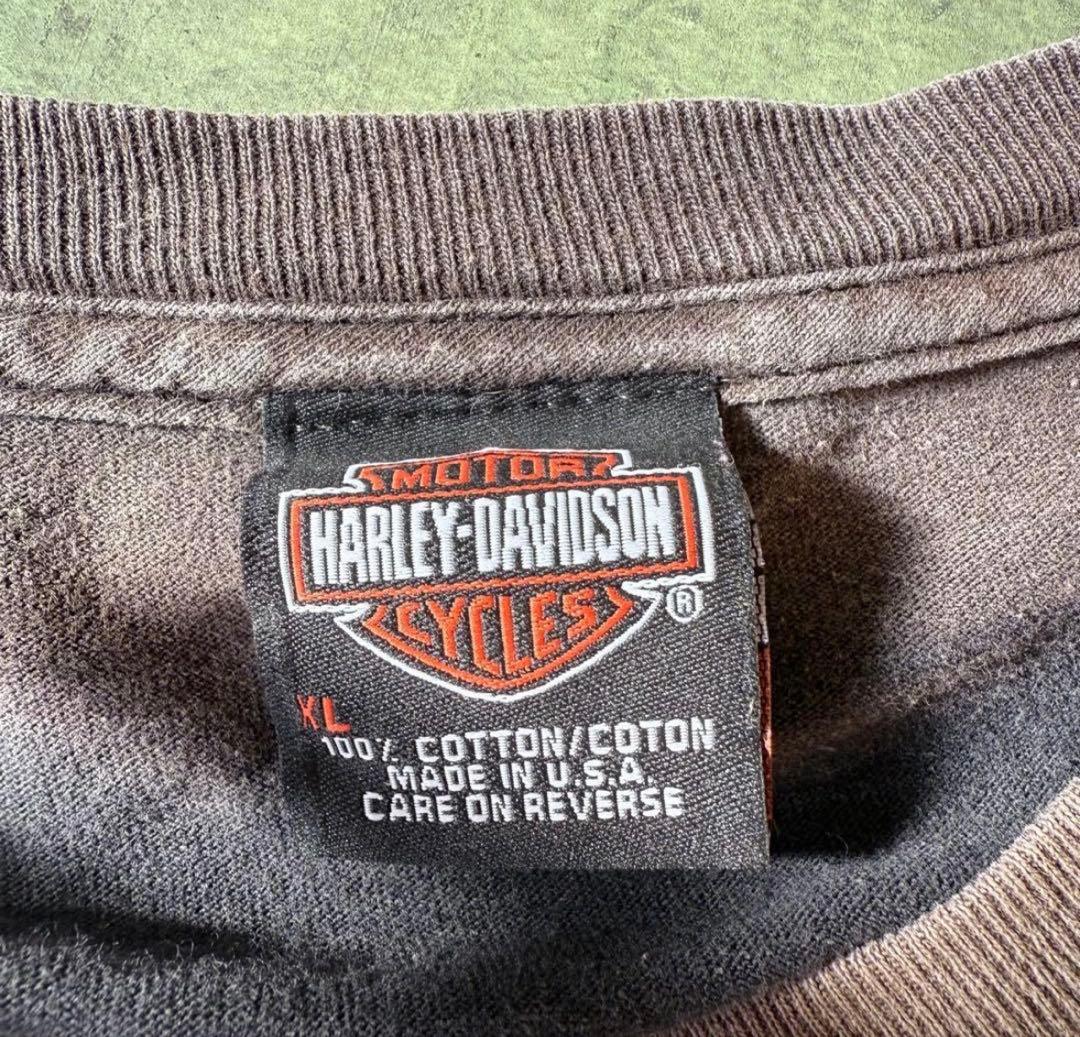 【USA製】鬼フェード Harley-Davidson ロンT ヴィンテージ