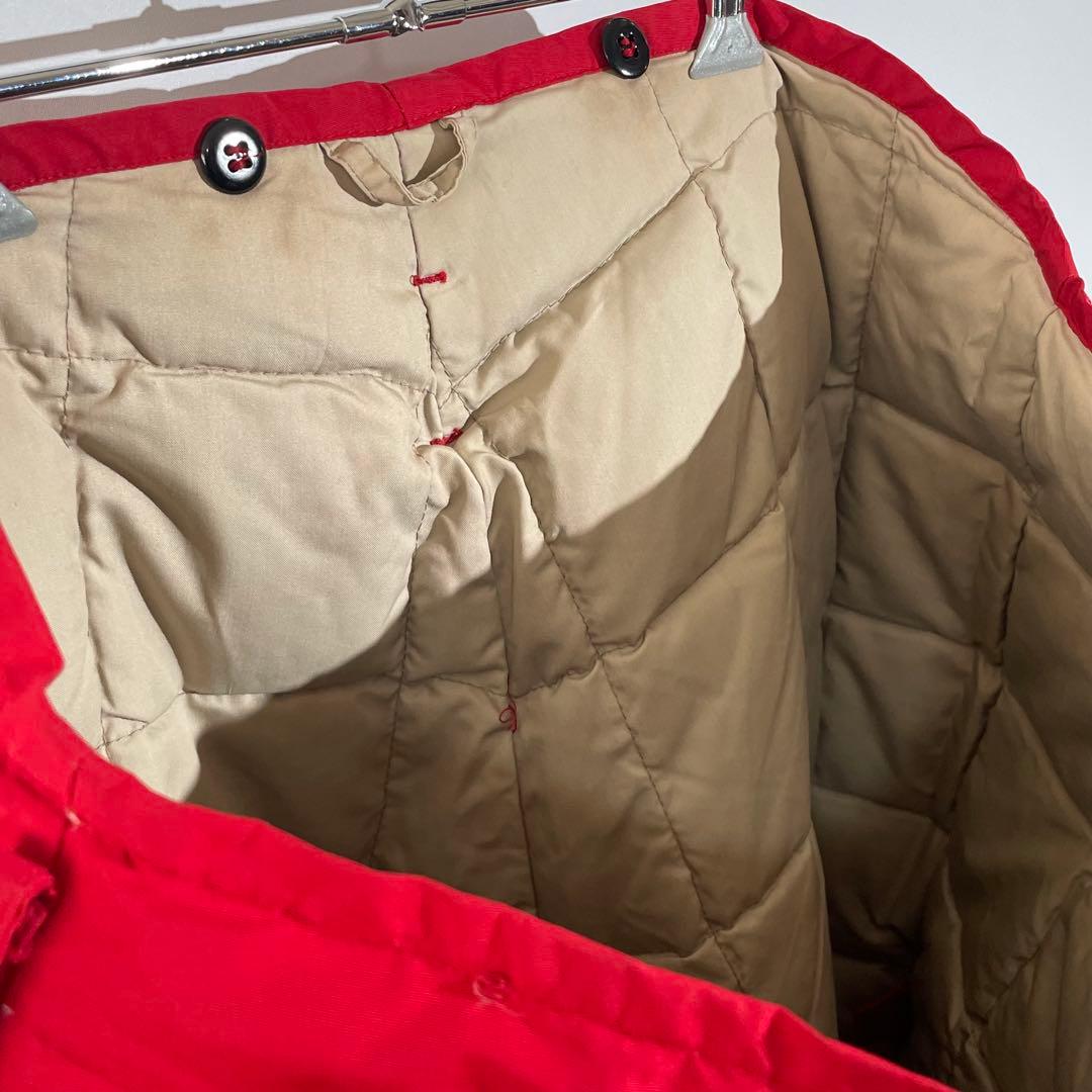 60s eddie bauer ダウンパンツ　レッド