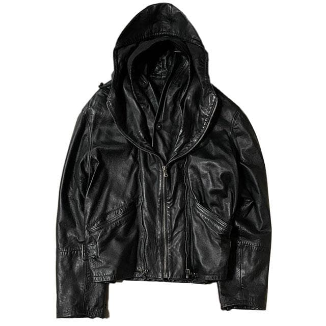 CALUGI E GIANNELLI レイヤードレザージャケット archive