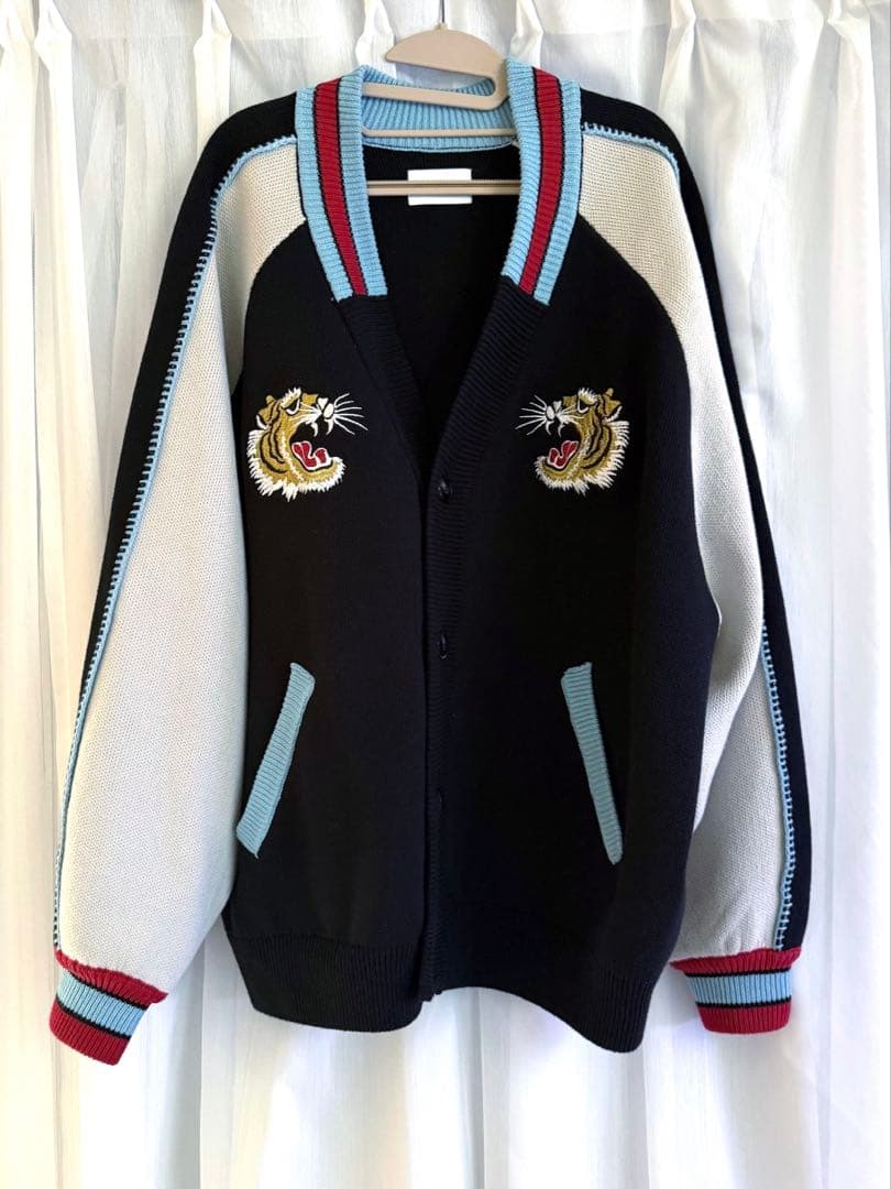 SeeSew ドラゴン刺繍 カーディガン