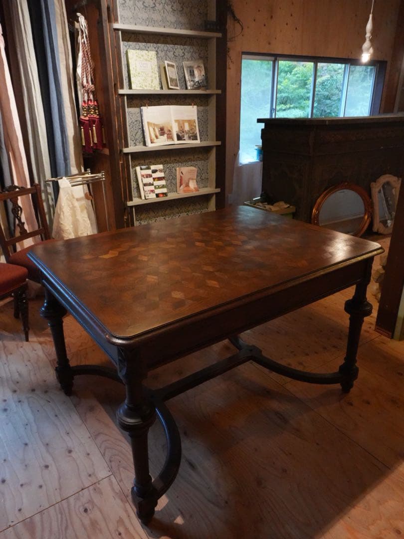 木製ダイニングテーブル パターン仕上げ ※送料別