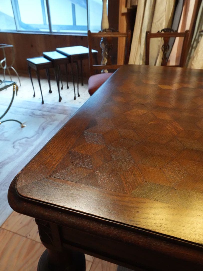 木製ダイニングテーブル パターン仕上げ ※送料別