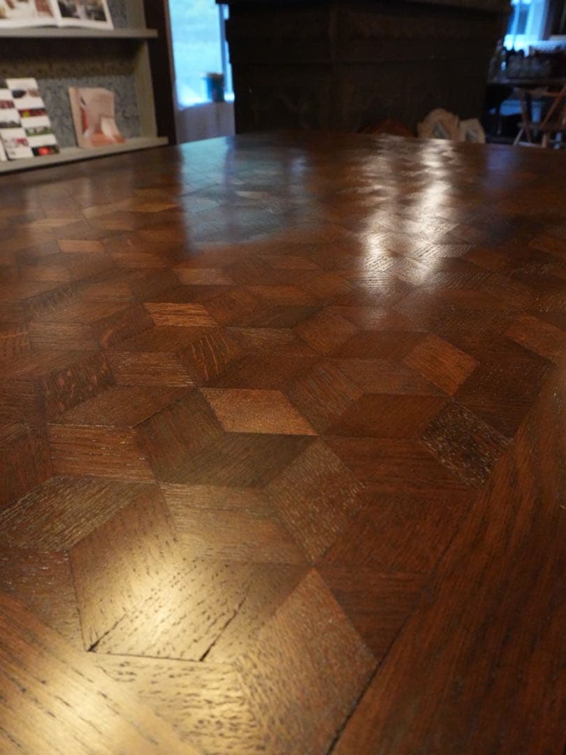 木製ダイニングテーブル パターン仕上げ ※送料別