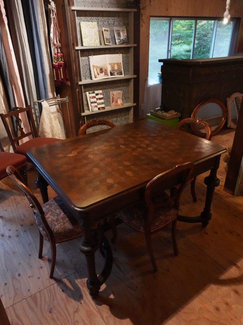 木製ダイニングテーブル パターン仕上げ ※送料別