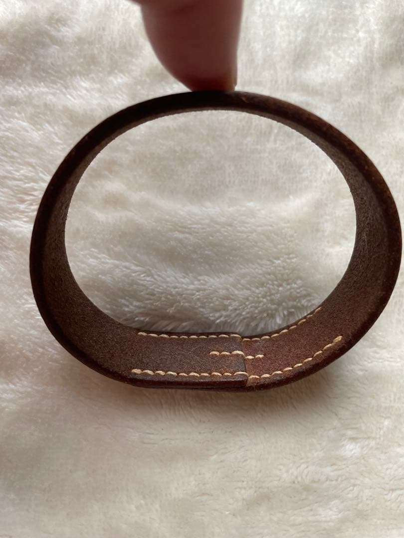 HERMES プールトゥール バングル レザーブレスレット　フラグメント