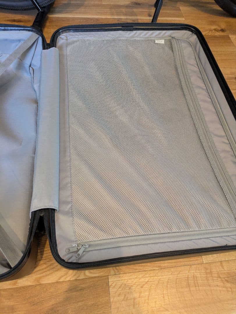 無印良品 MUJI スーツケース 87L ストッパー付きハードキャリー 黒