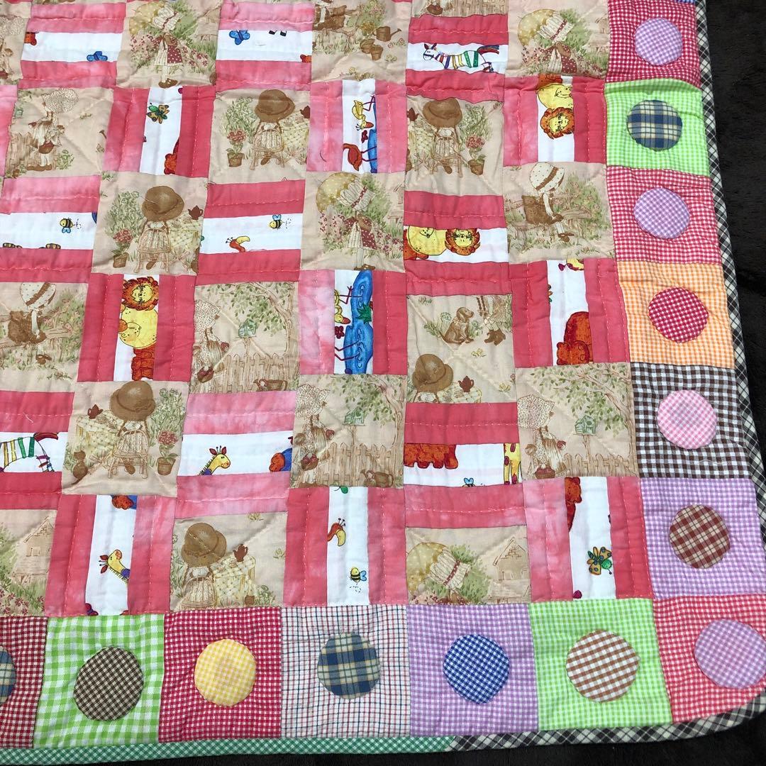 パッチワークキルト　タペストリー  プレイマット　ベビーキルト