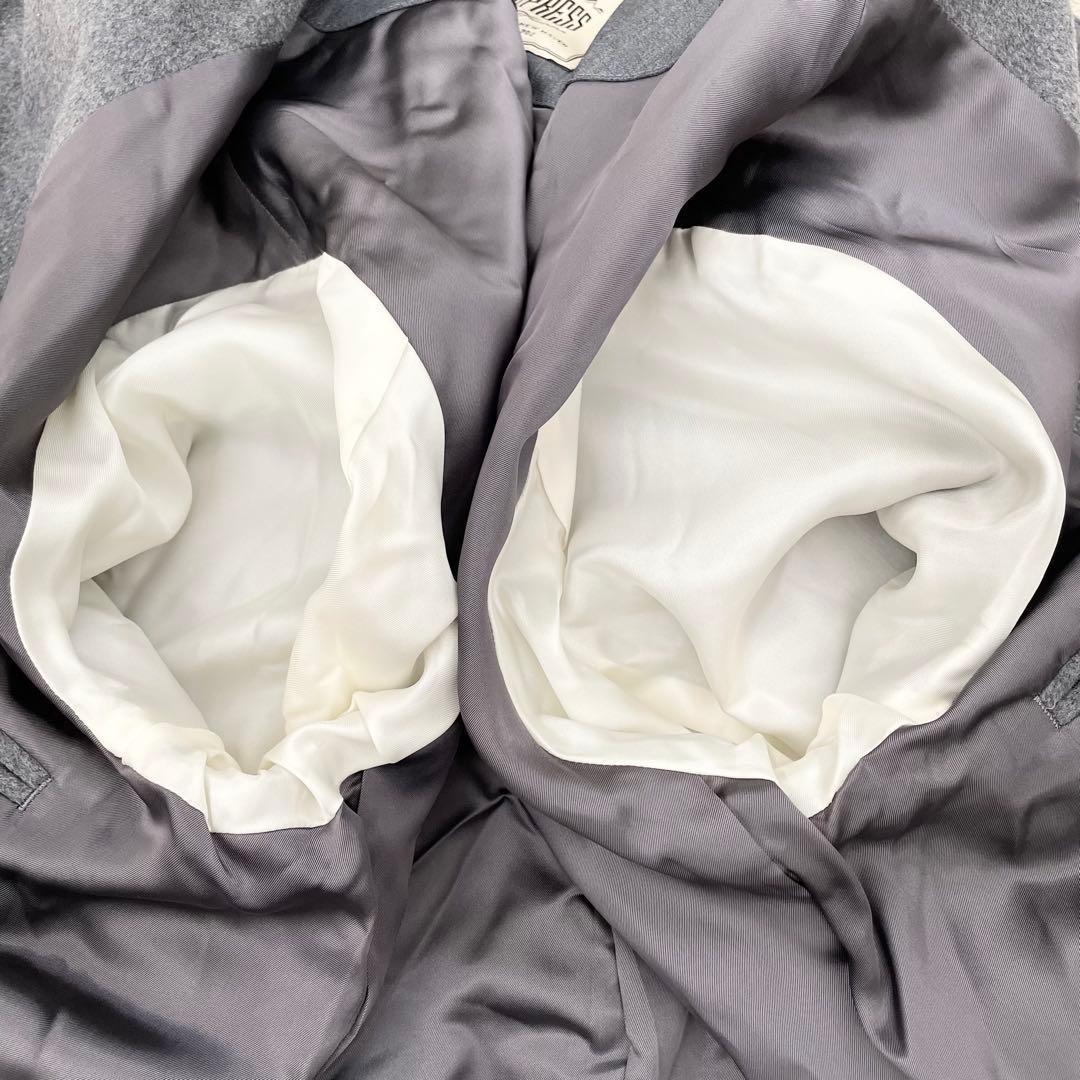 J.PRESS ステンカラーコート カシミヤ混 ウール グレー Mサイズ