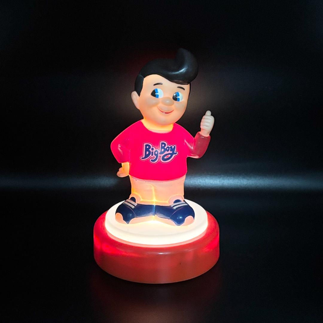 月末限定値引 レトロ ビッグボーイ キャラクターライト 当時物 高さ約16cm