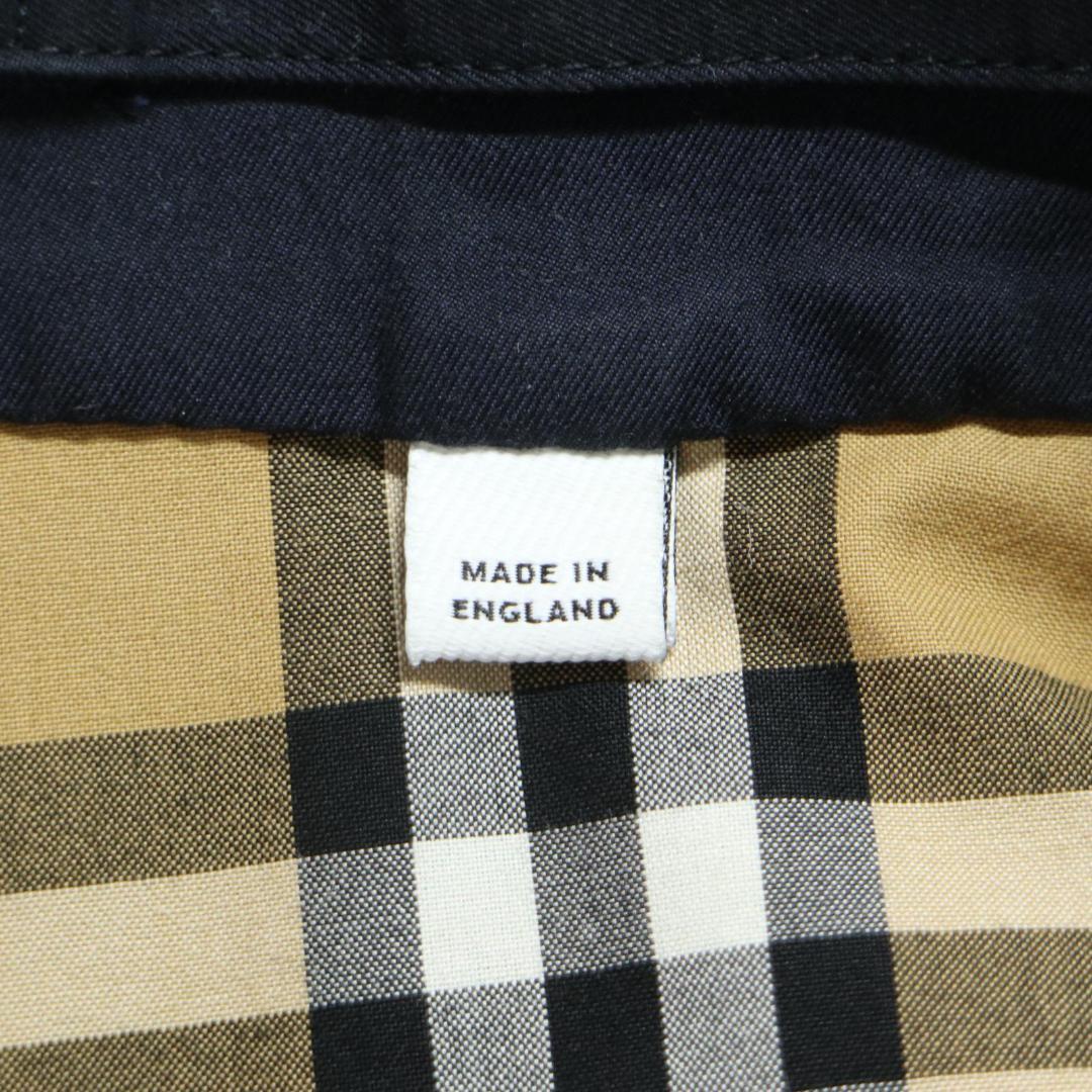 【現行モデル✨】バーバリー ステンカラーコート 裏地総ノバチェック ネイビー M