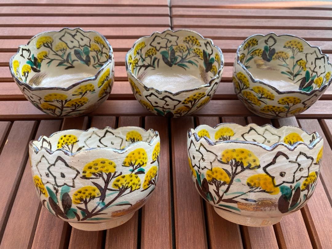 乾山写秋草5客　京焼　茶道具　茶懐石