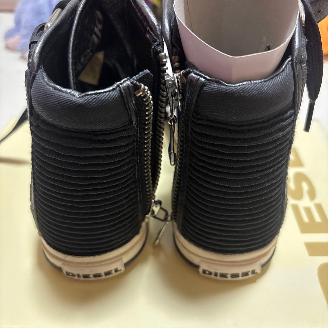 ディーゼル　ハイカット　レザースニーカー　24.5センチ　新品未使用