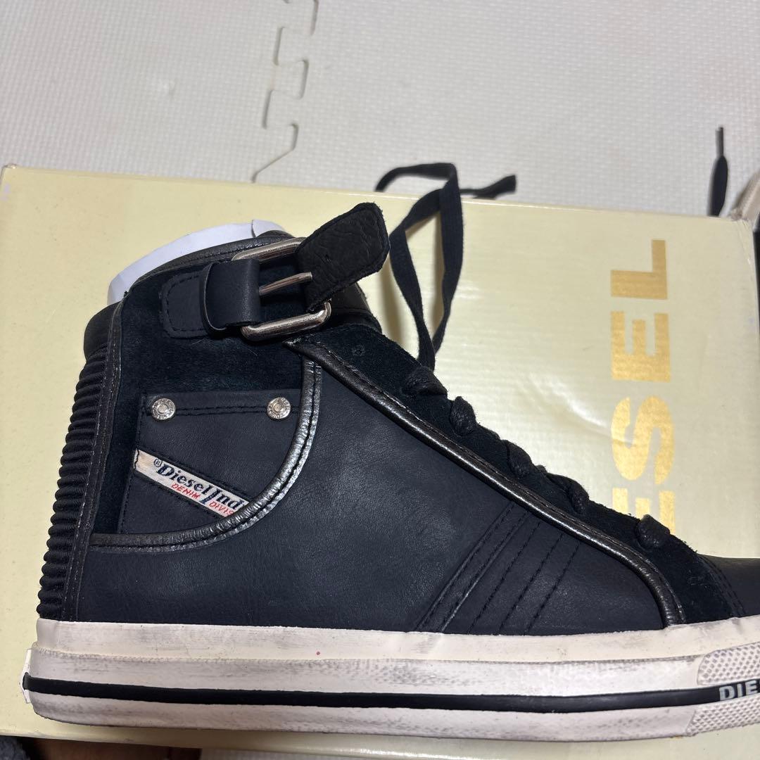 ディーゼル　ハイカット　レザースニーカー　24.5センチ　新品未使用
