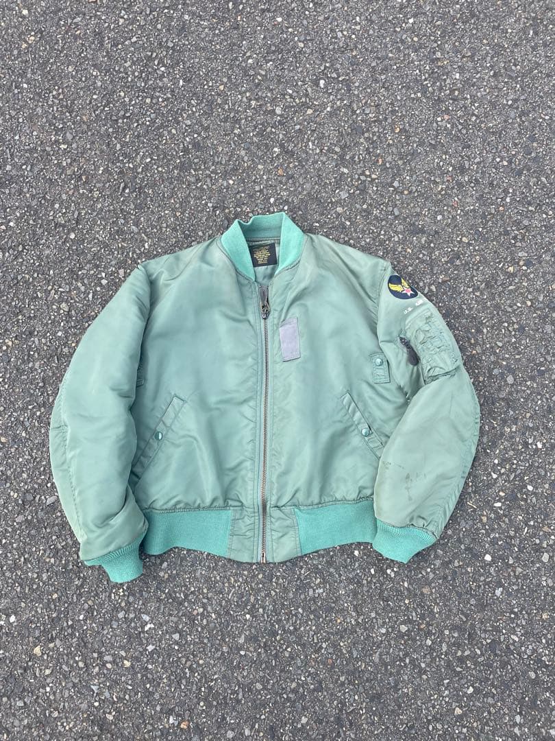 か*ろ様 old vintage MA-1 usa製　80s 90s ideal