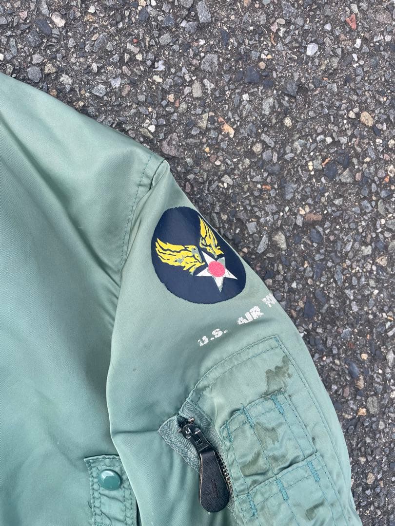 か*ろ様 old vintage MA-1 usa製　80s 90s ideal