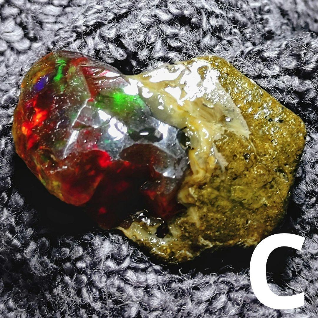 ★トップグレードプレシャスファイヤーオパール 結晶 14.0gC(SA+)