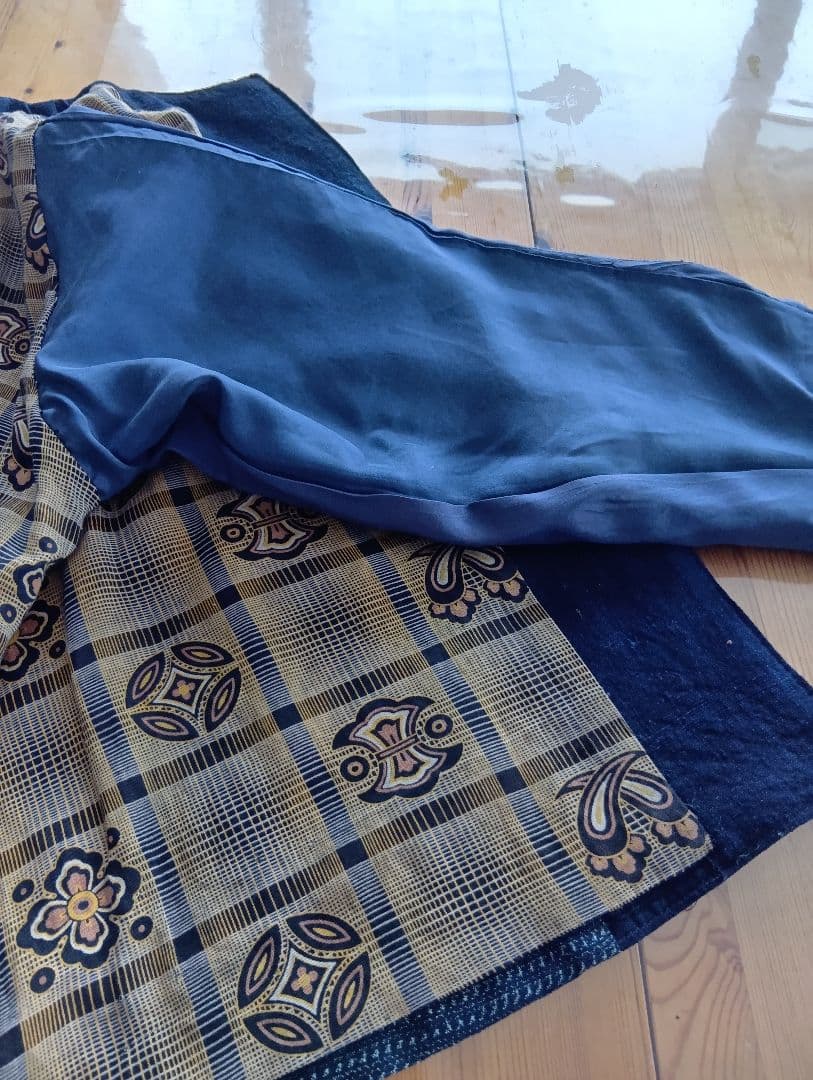 藍染古布の刺し子ジャケット