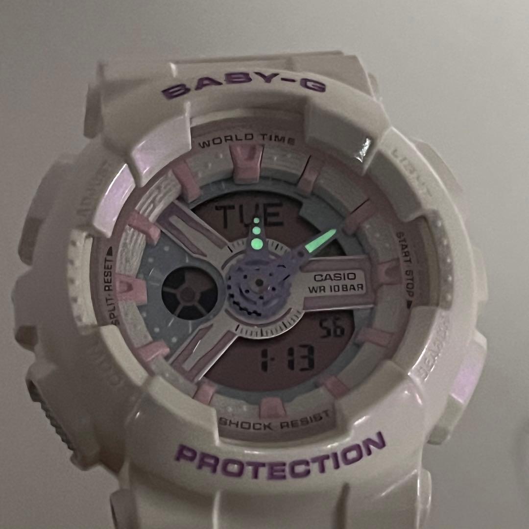 【未使用】CASIO BA-110FH-7AJF 腕時計　ベビーG 白　ピンク