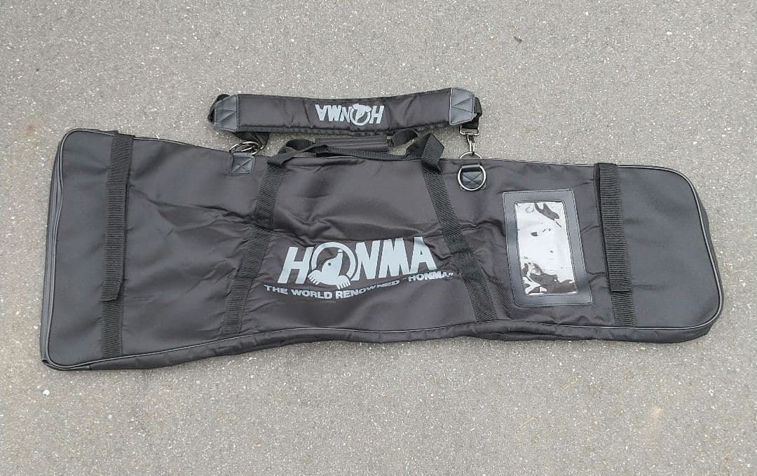 HONMA ゴルフバッグ 黒 ショルダーストラップ付き