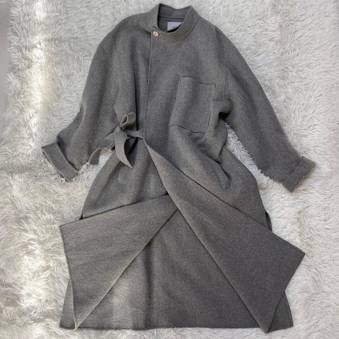 最終価格！【美品】08sircus ゼロエイト　12万コート　1 グレー　シルク