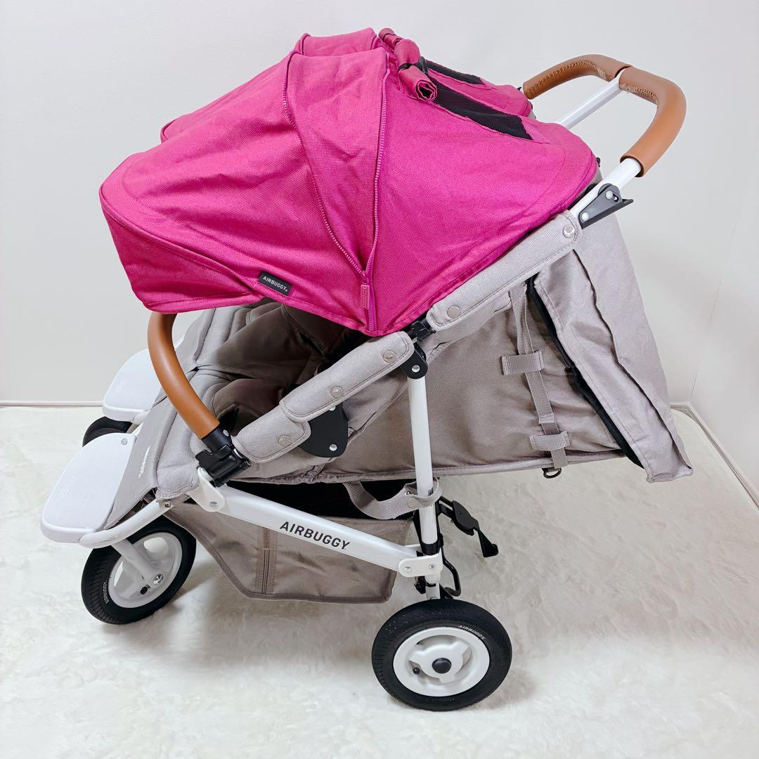 【極美品】AirBuggy ココダブルEXフロムバース 2人乗り ピンク