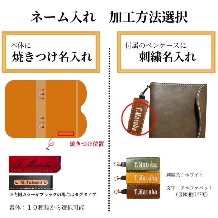 栃木レザー システム手帳 A5 名入れ 対応可 ギフトBOX付 Polilavo