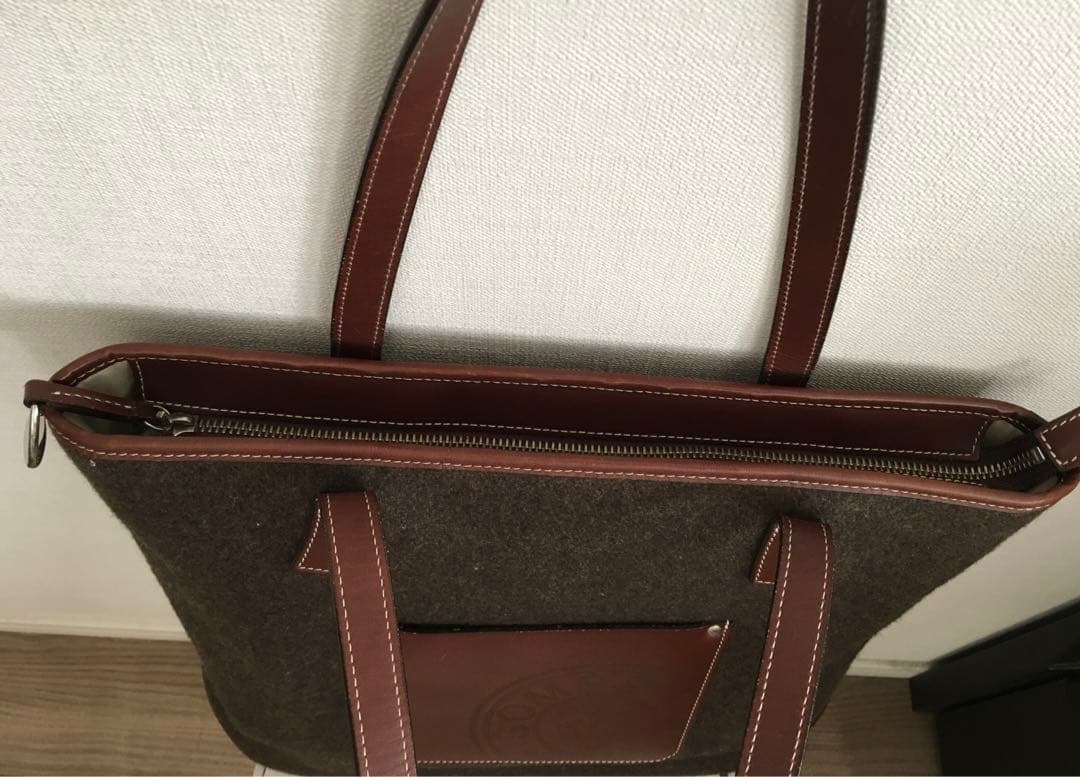 ソメスサドル　メンズ　ウールレザー　トートバッグ