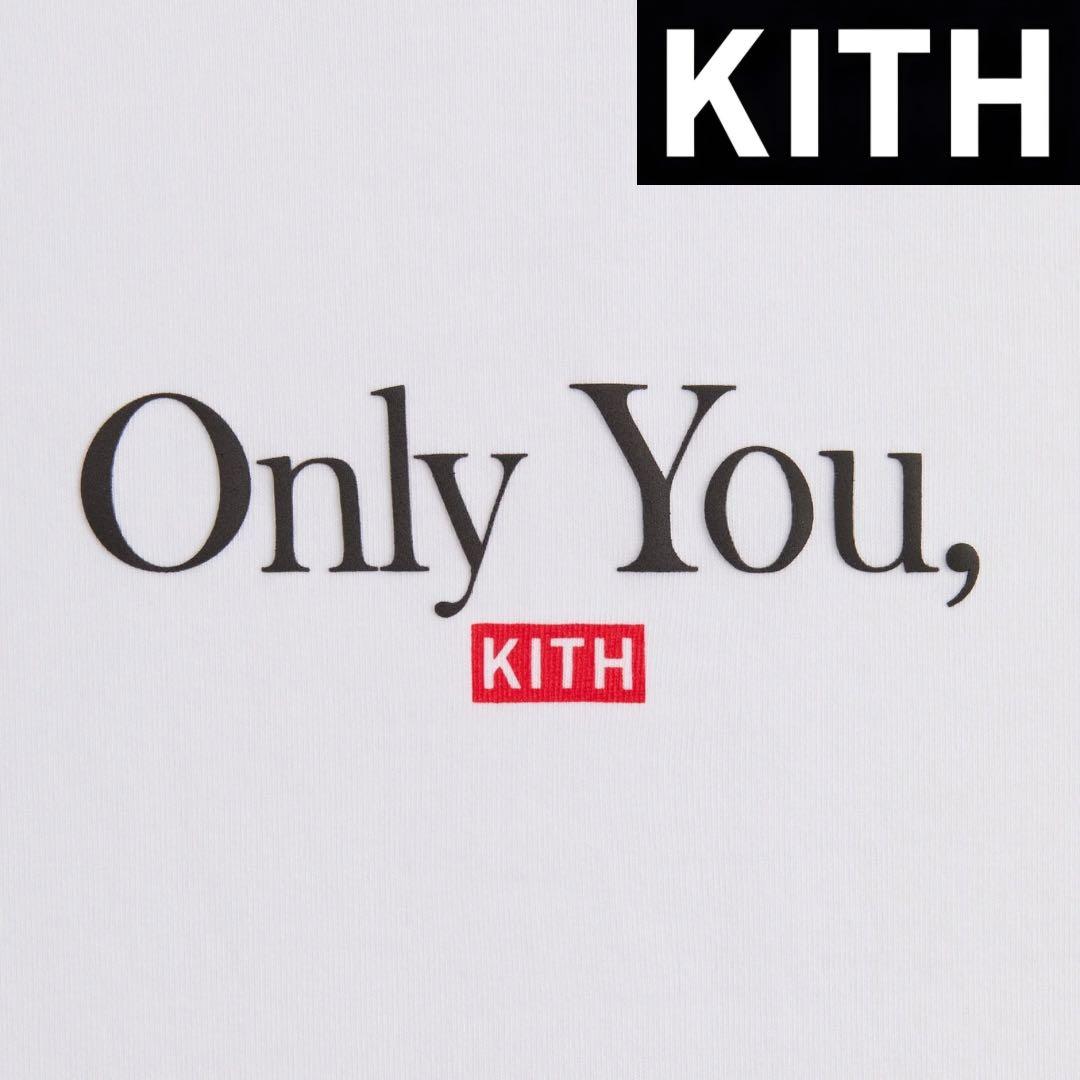 新品　KITH　立体感のあるパフプリント仕様　合わせ易い希少な赤ボックスロゴＴ