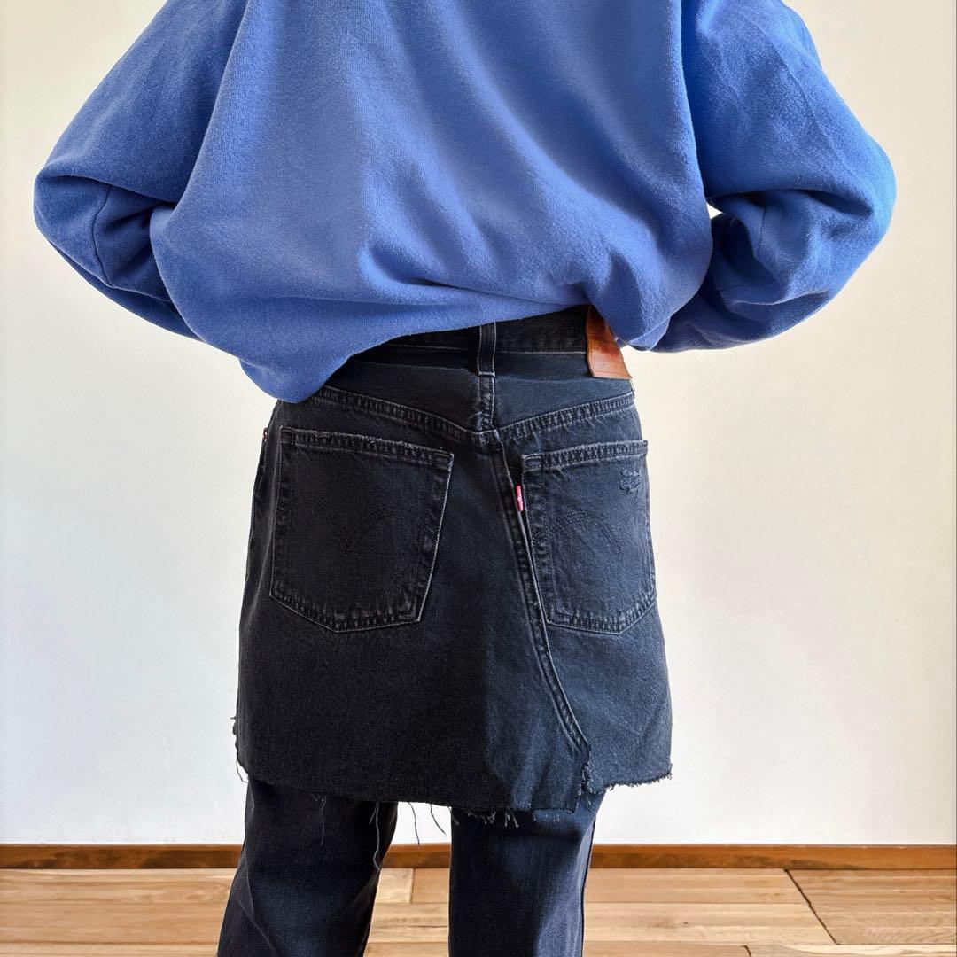 Vintage Levi’s denim for layer BLACK