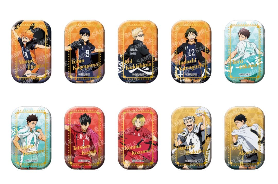 ハイキュー！！スクエア缶バッジ【BOX】（横断幕第1弾）新品未開封