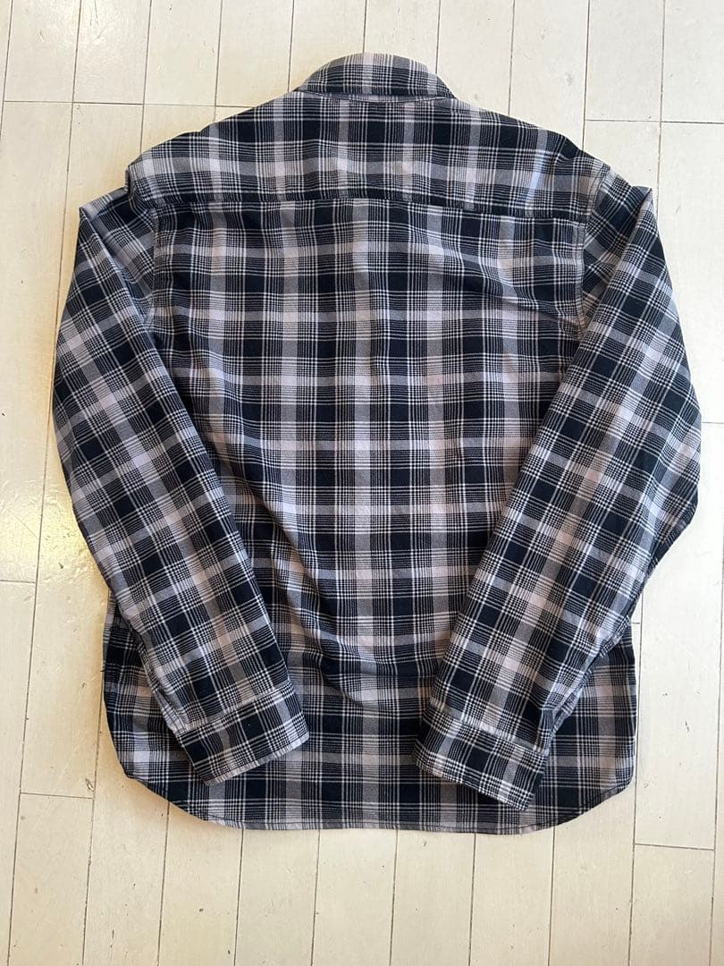 TENDERLOIN ×RATS 長袖ネルシャツ ブラック/グレー/ホワイト