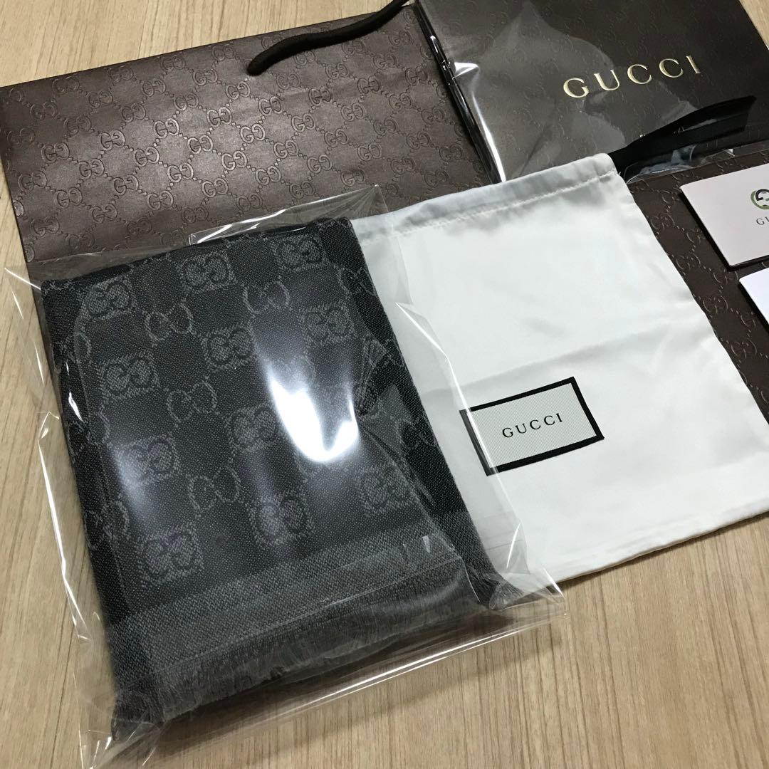正規GUCCIマフラー✨グッチマフラー　メンズ　グッチ　マフラー　ストール