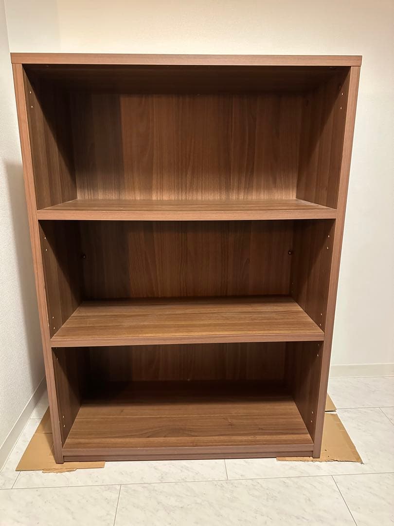 木製棚 80x111x38cm ダークブラウン オーダーメイド品
