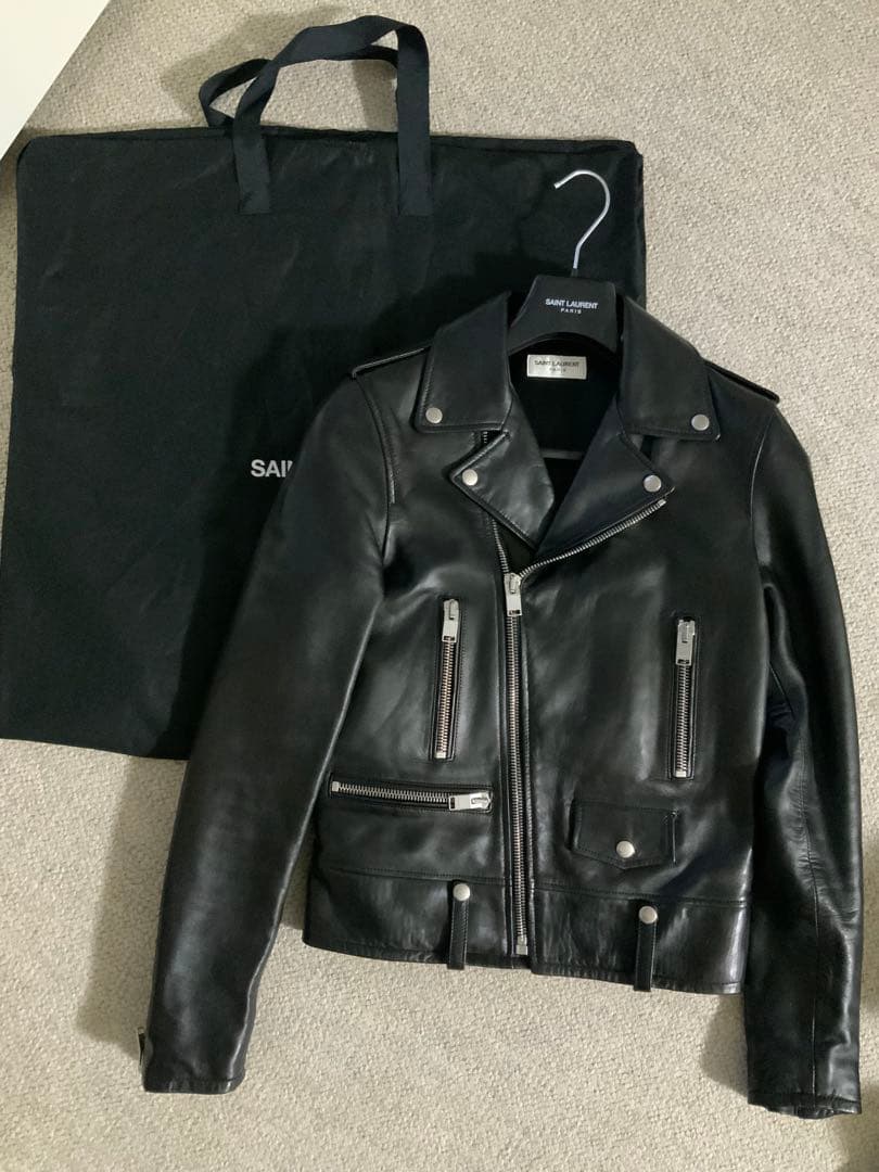 極美品　SAINT LAURENT L01 ダブルライダース　サイズ42