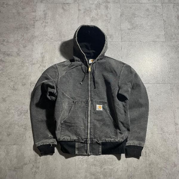 80-90s 星タグ USA製 ブラック カーハート アクティブジャケット