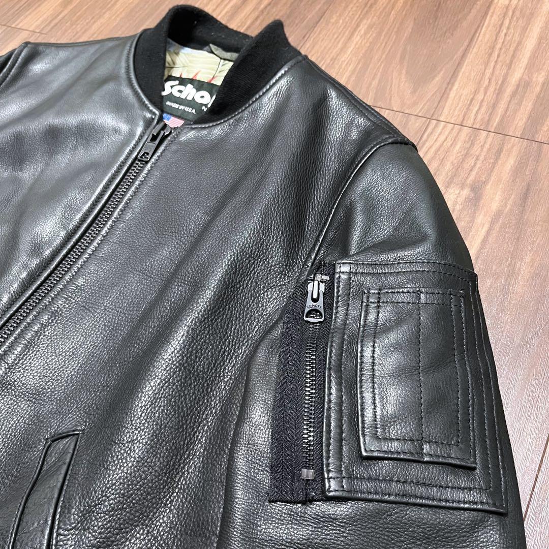 【希少】Schott ロンハーマン Ron herman レザーMA-1 コラボ